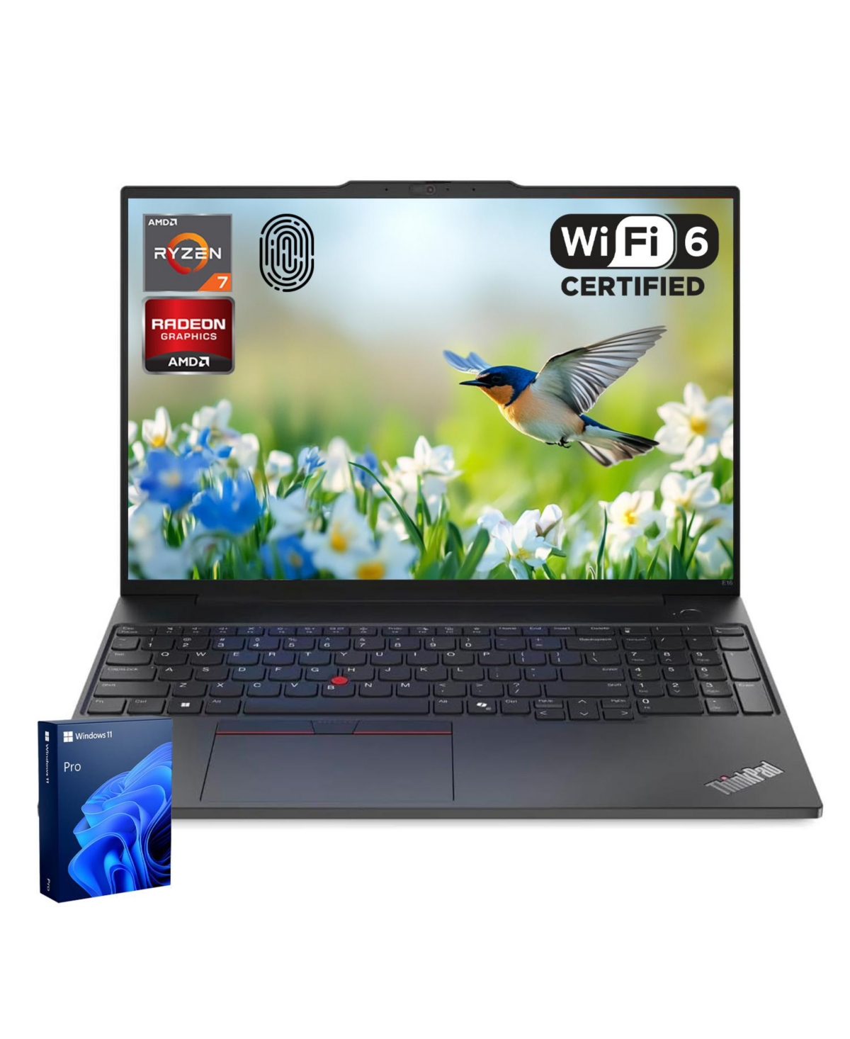 Lenovo ThinkPad E16 Gen 2 16" Amd Ryzen 7 7735HS Windows 11 Pro Laptop