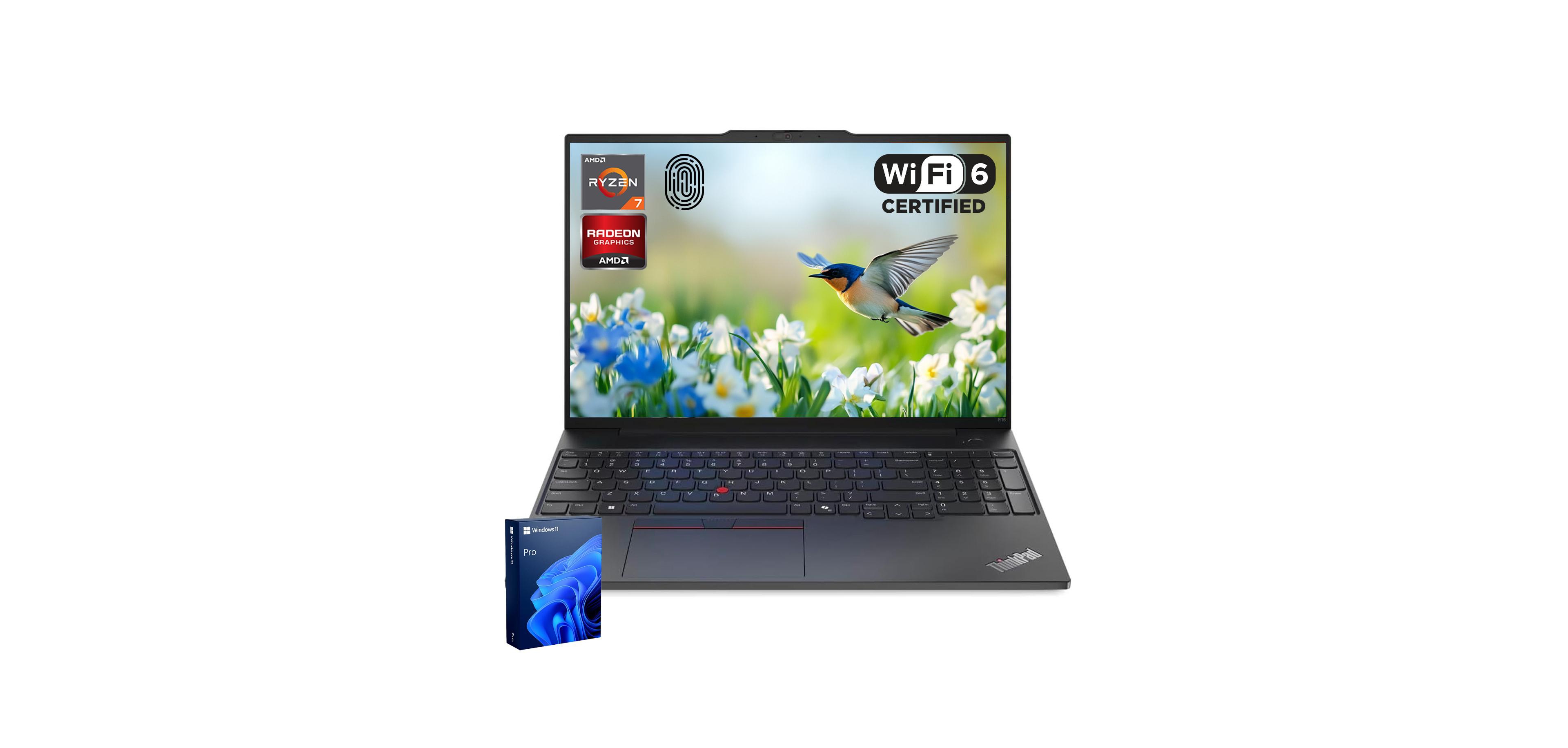 Lenovo ThinkPad E16 Gen 2 16" Amd Ryzen 7 7735HS Windows 11 Pro Laptop