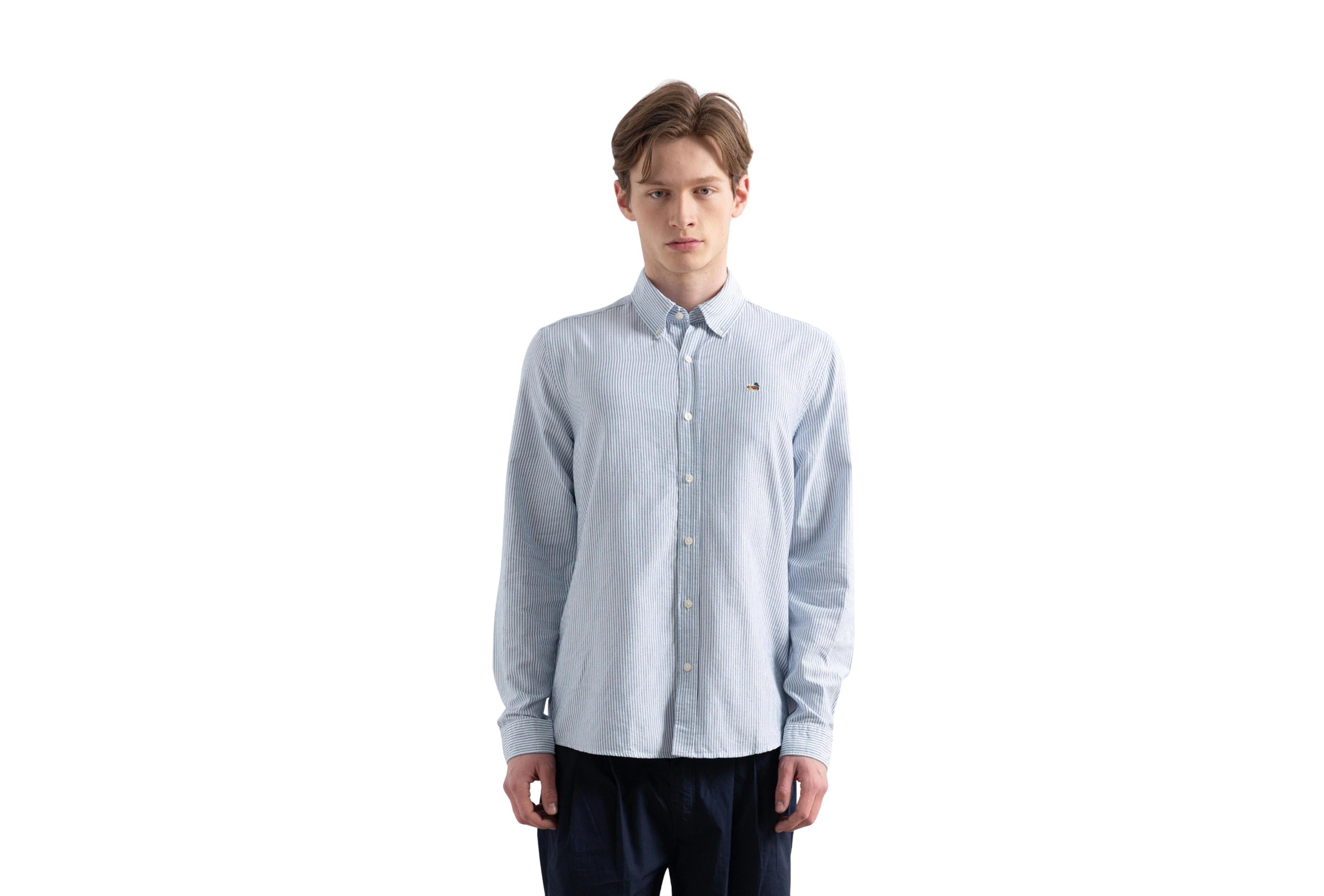 Edmmond Studios Men's Duck Striped Oxford Shirt