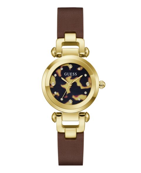 Женские часы GUESS Quartz Brown Stainless Steel 30mm