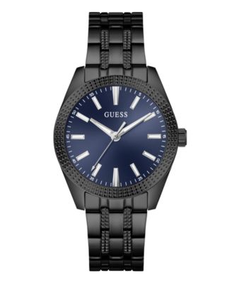 Men's Quartz Black Stainless Steel Watch 40mm