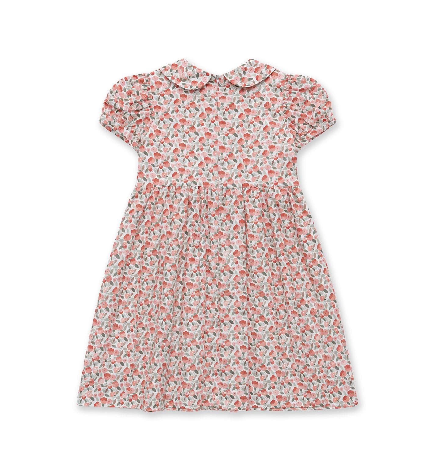 Платье Florence Eiseman Floral Knee-Length Shirred Dress для девочек, цвет: Розовый с принтом — фото 2