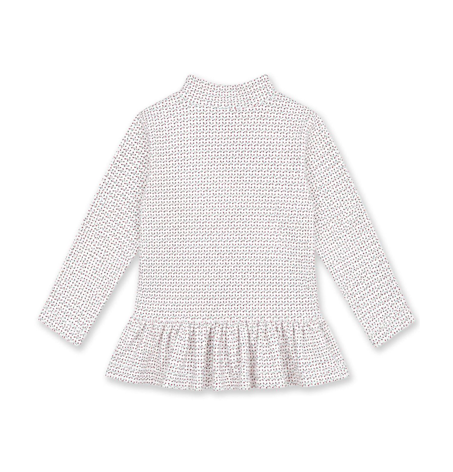 Girls' 4-16 Half-Zip Velour Printed Sweatshirt