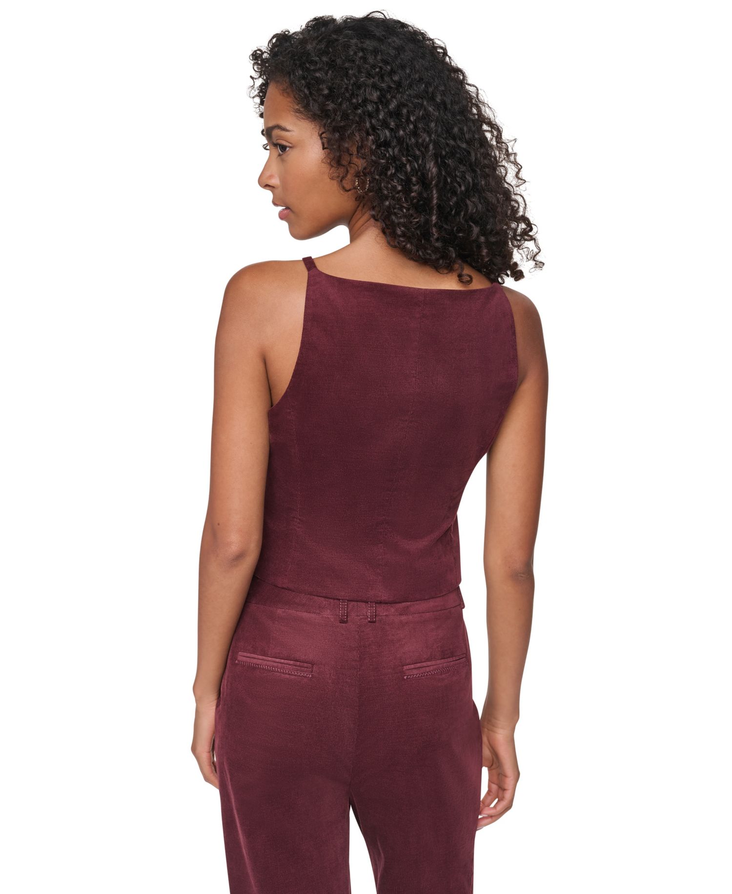 Women's Button-Front Tailored Vest