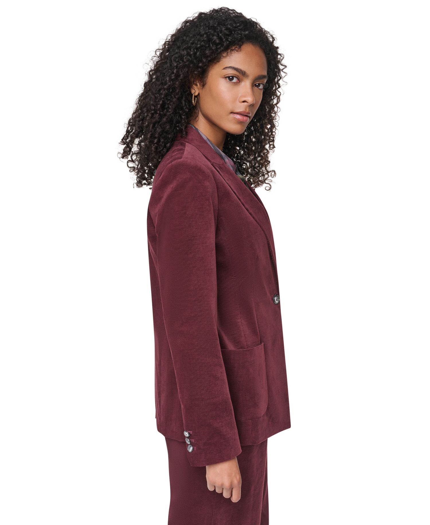 Women's Stretch Corduroy Tailored Blazer