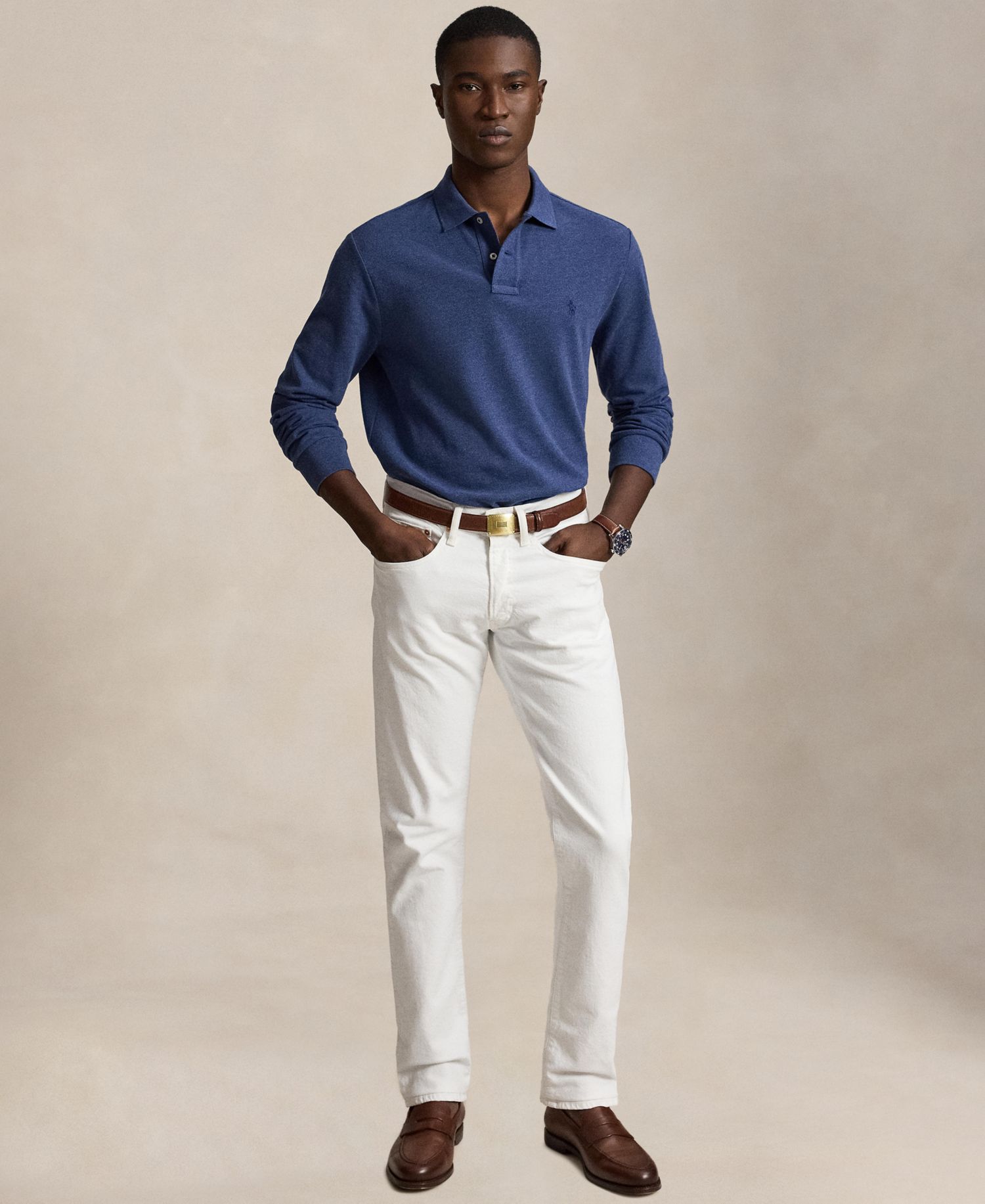 Men's Classic-Fit Mesh Polo Shirt