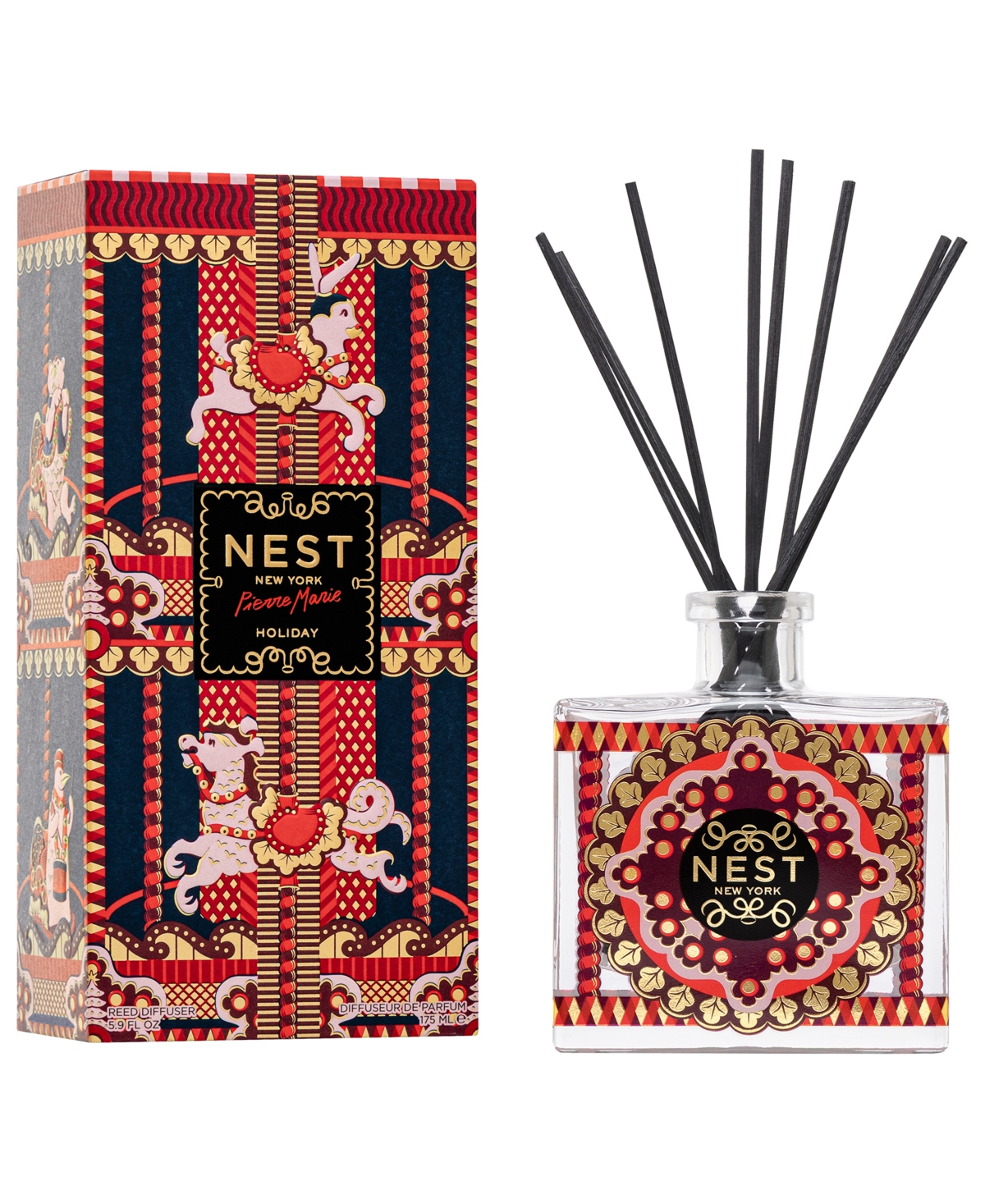 Nest New York Pierre Marie Holiday Reed Diffuser, 5.9 oz.