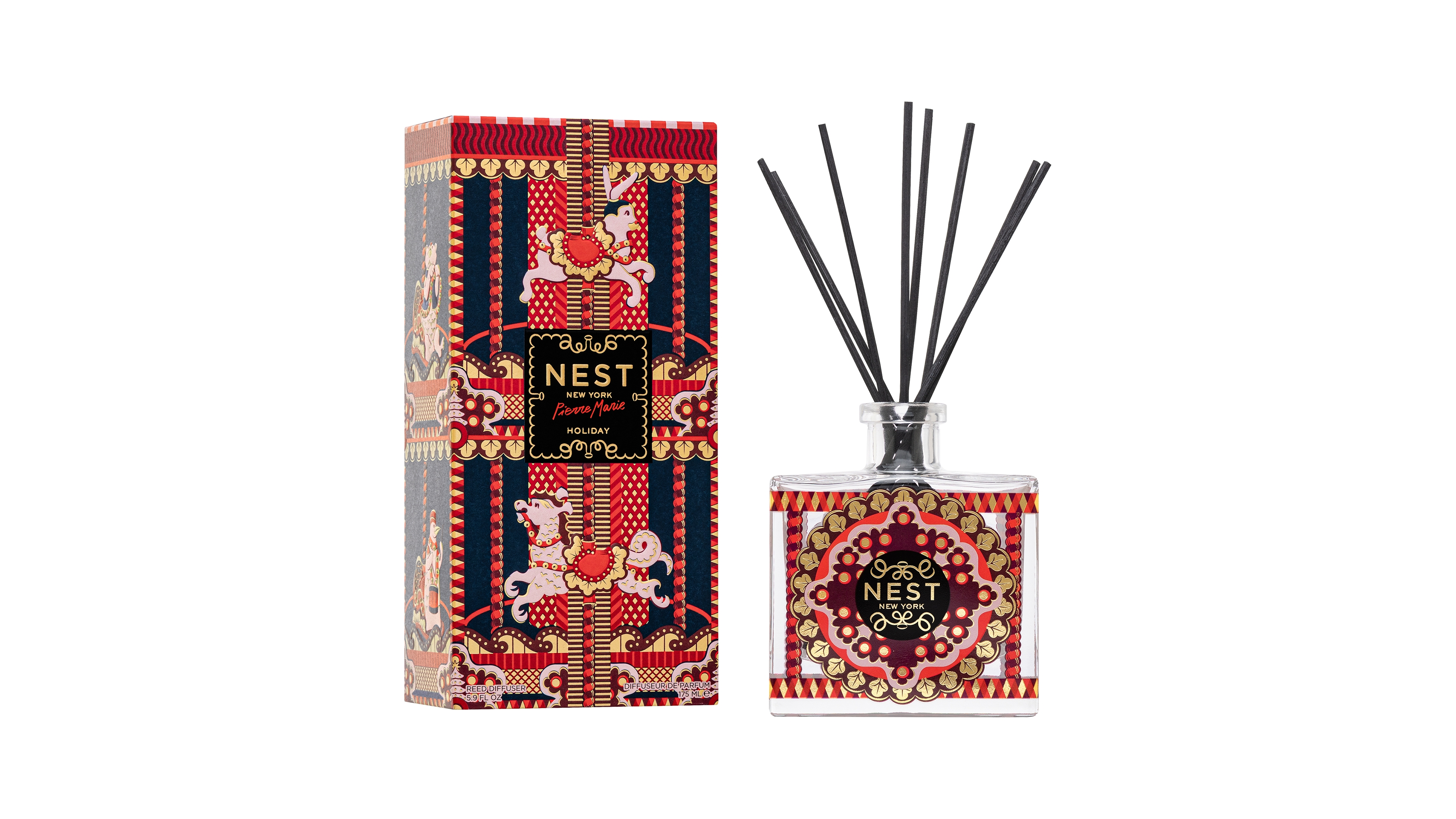 Nest New York Pierre Marie Holiday Reed Diffuser, 5.9 oz.