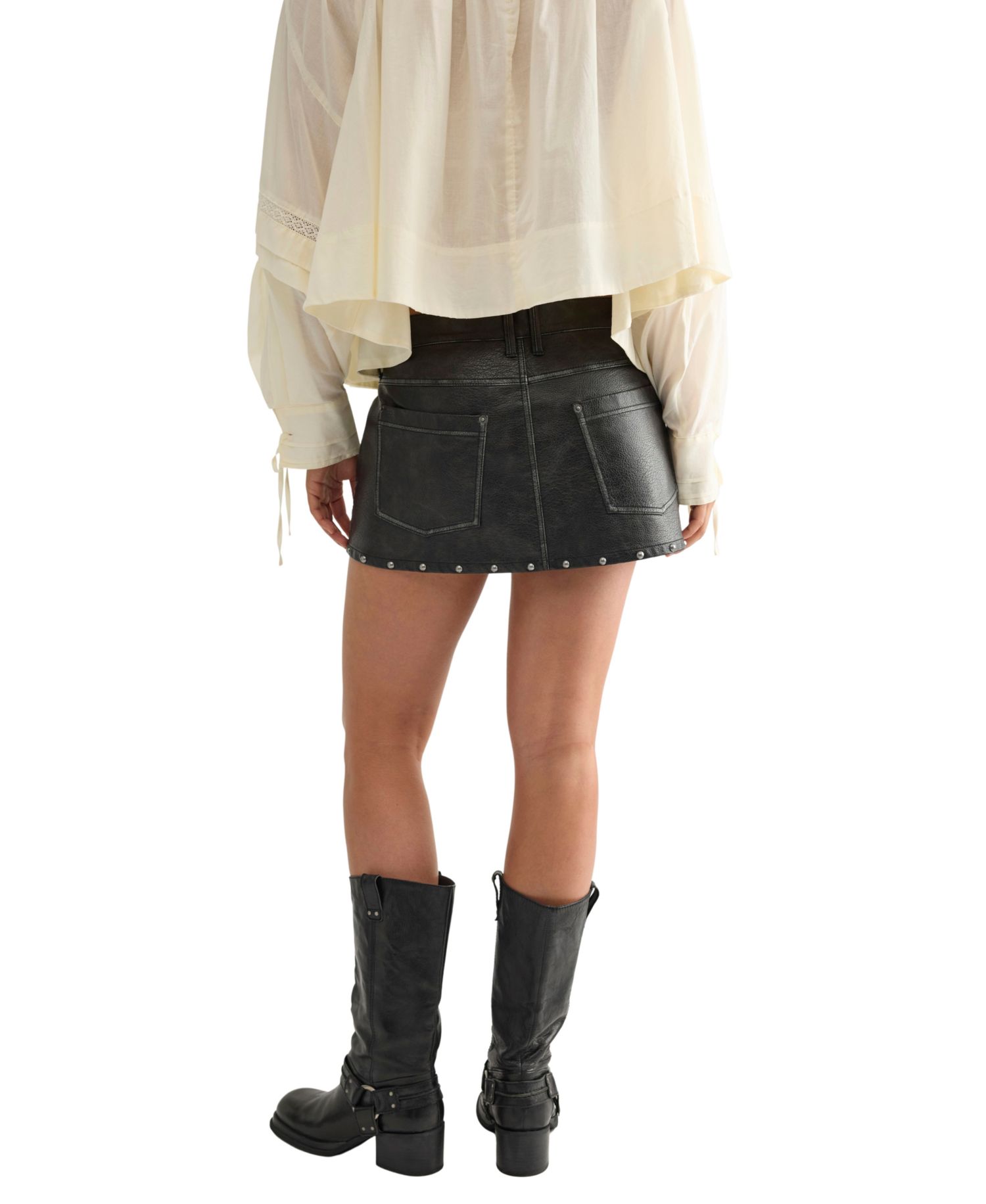 Women's Lainey Studded A-Line Mini Skirt