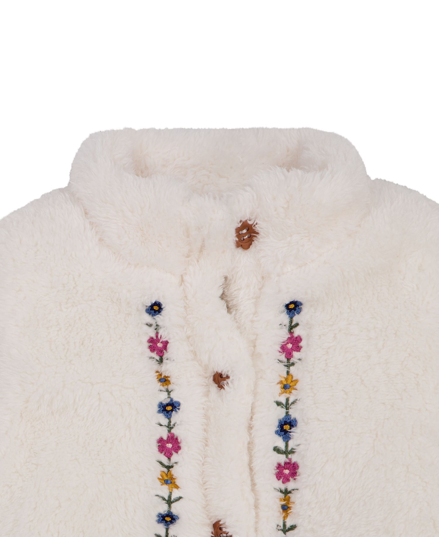 Girls' 2T-16 Long Sleeve Sherpa Embroidered Vest, T-Shirt and Leggings, 3-Piece Set