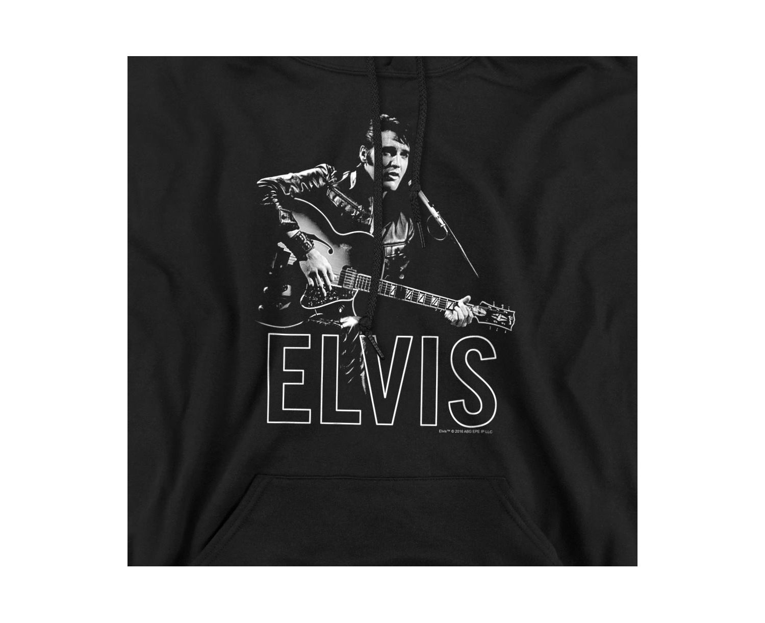 Men's Guitar In Hand Graphic Pull-Over Hoodie