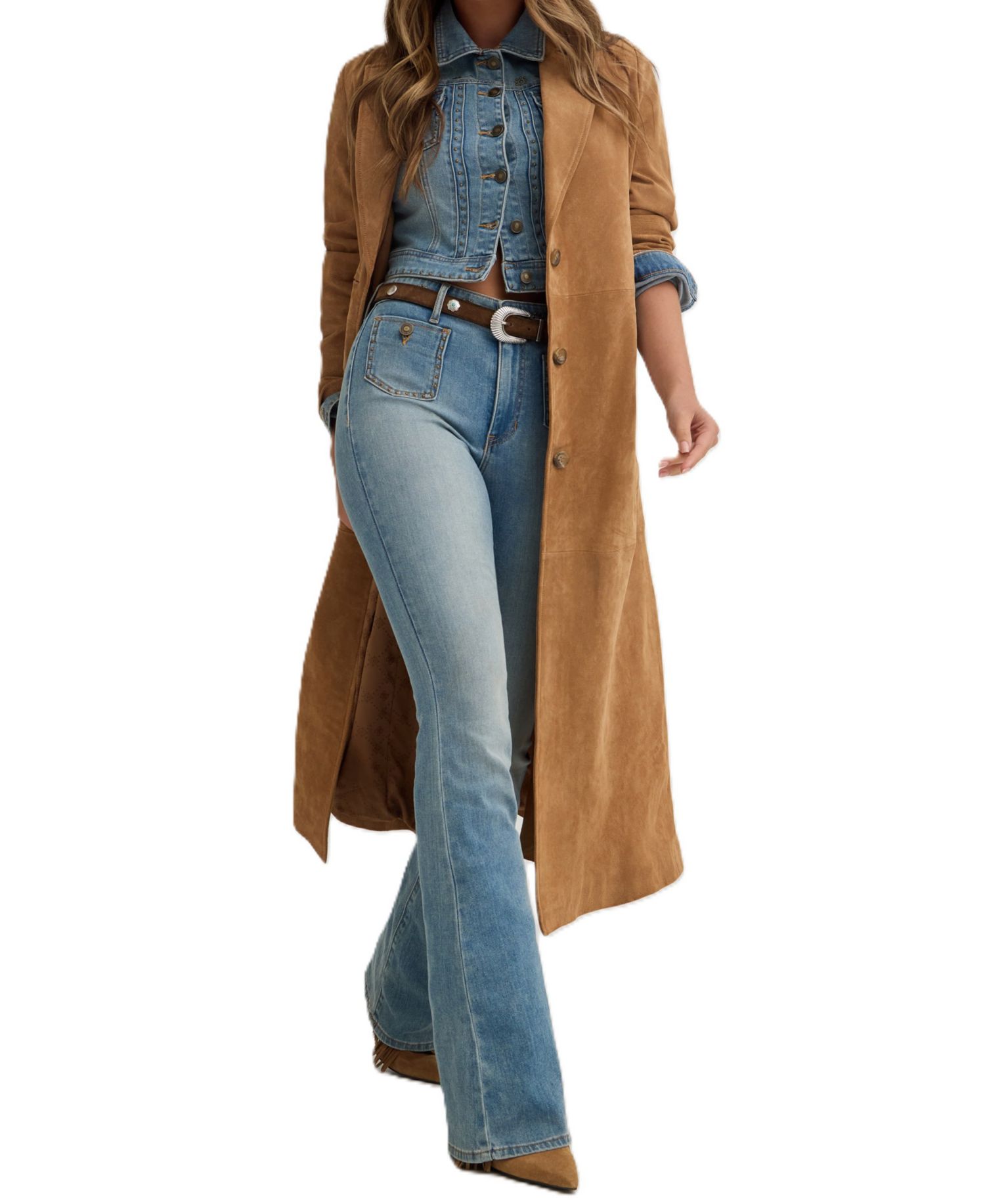 Women's Belle High-Rise Flare Stretch Jeans