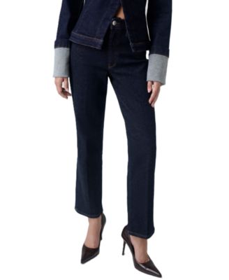Women's Victoire High-Waisted Straight-Leg Stretch Denim Jeans