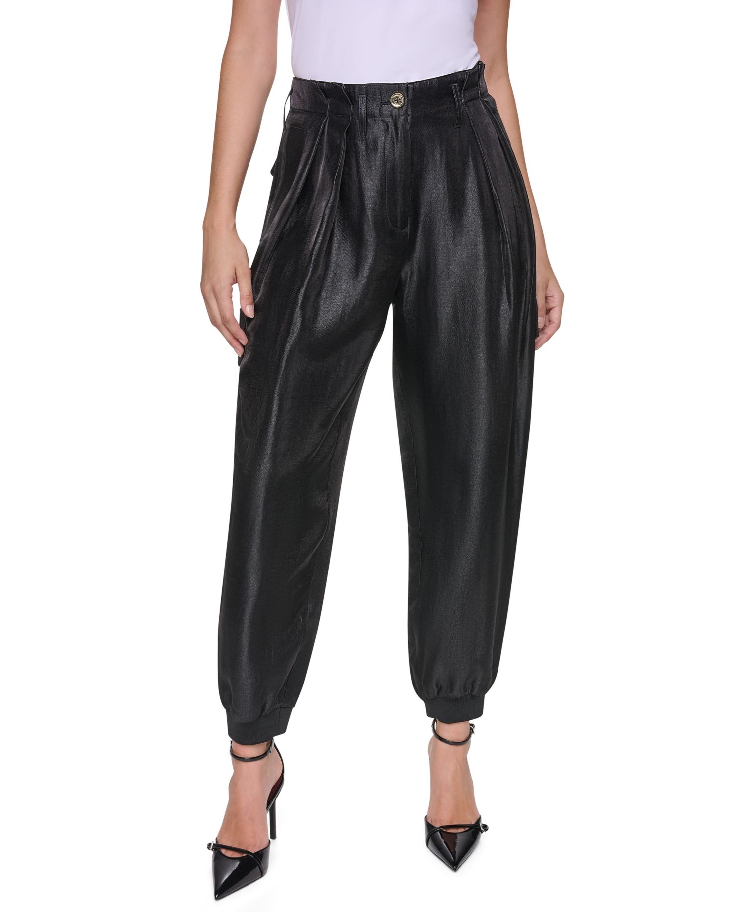 Women's High-Waist Cinch Cargo Pants