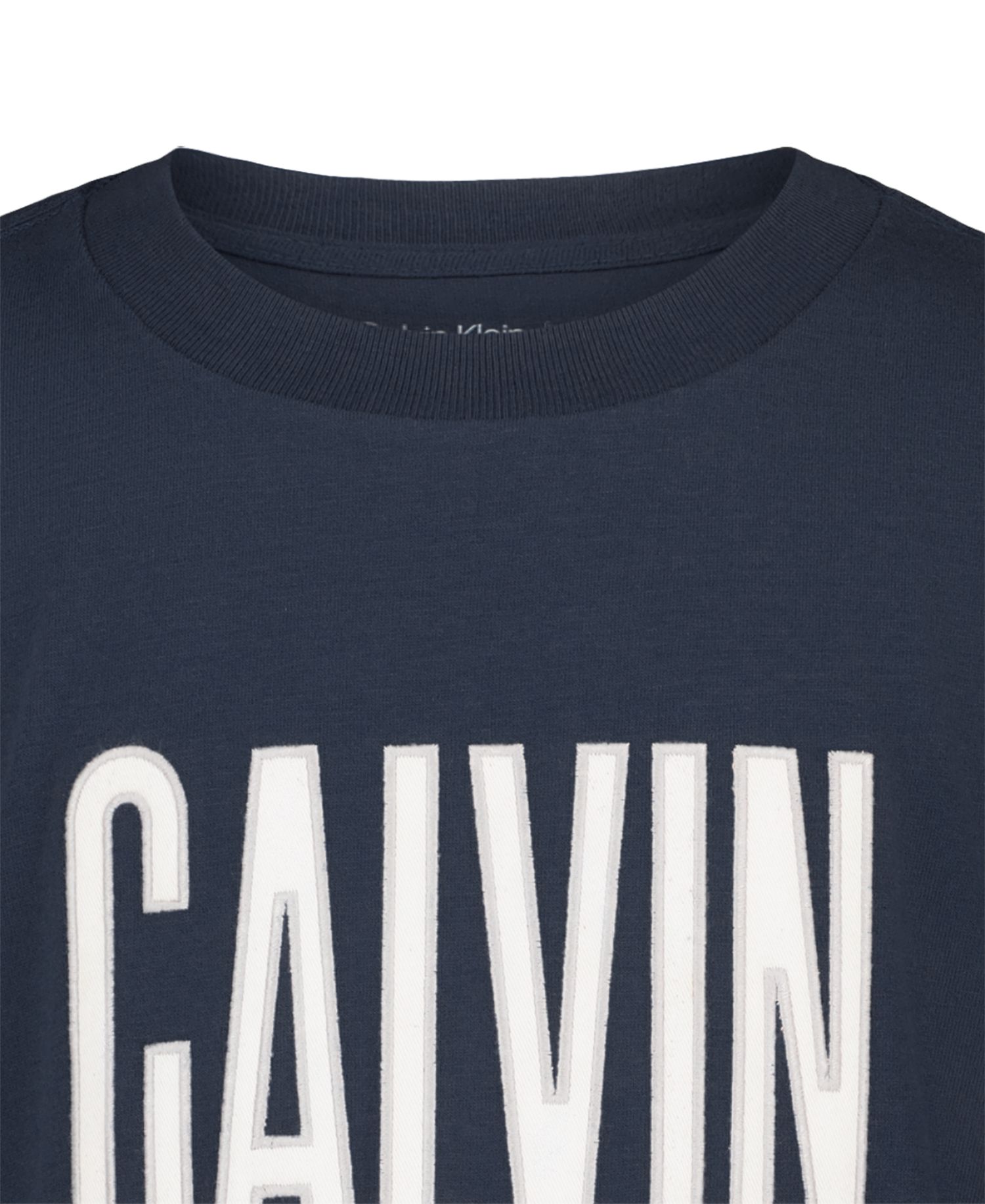 Boys' 8-20 Cotton Drop-Shoulder Patched Applique T-Shirt