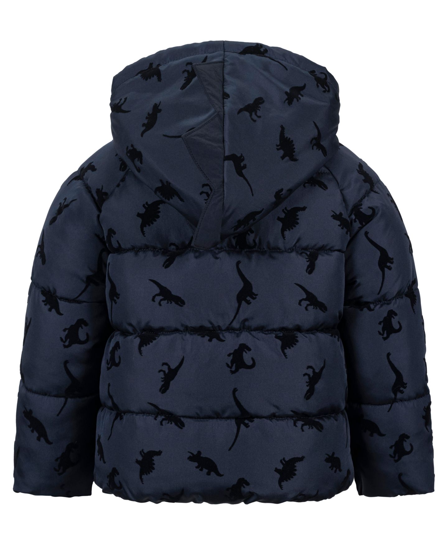 Куртка S Rothschild & CO Dinosaur Flocked Fleece-Lined Puffer Jacket для мальчиков-малышей, цвет: Тёмно-синий — фото 2