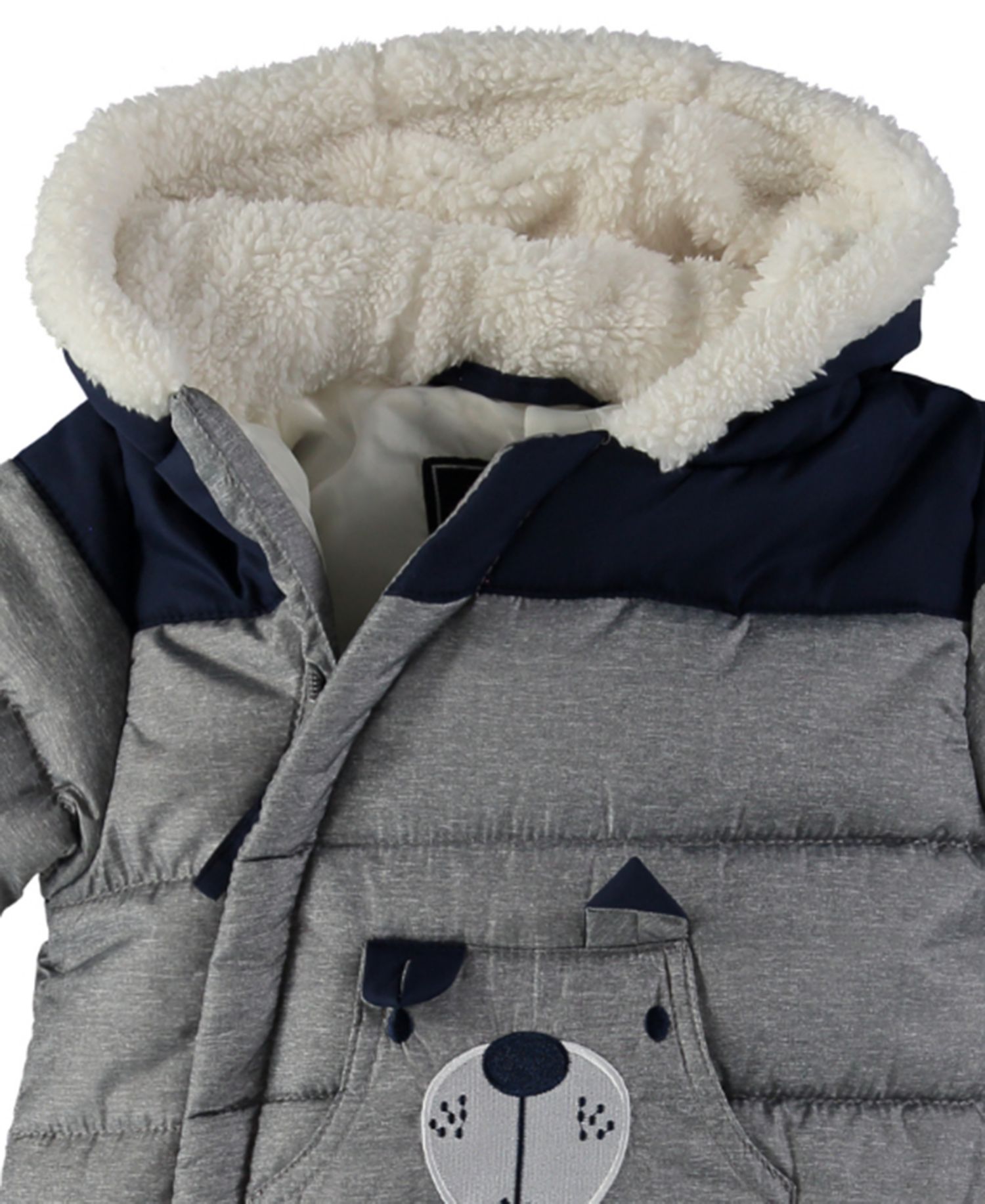 Baby Boys' Animal-Inspired Sherpa-Lined Hood Snowsuit