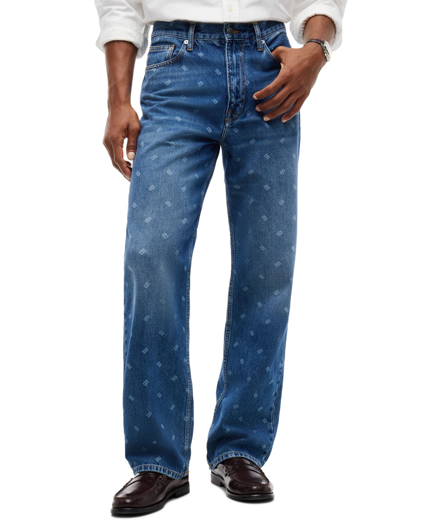 Men's American Icons Straight-Leg Relaxed-Fit Jeans