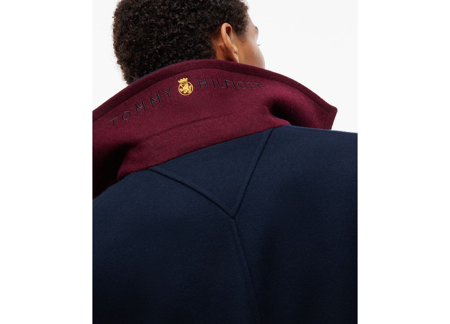 Men's American Icons Classic Patchwork-Lined Wool Peacoat
