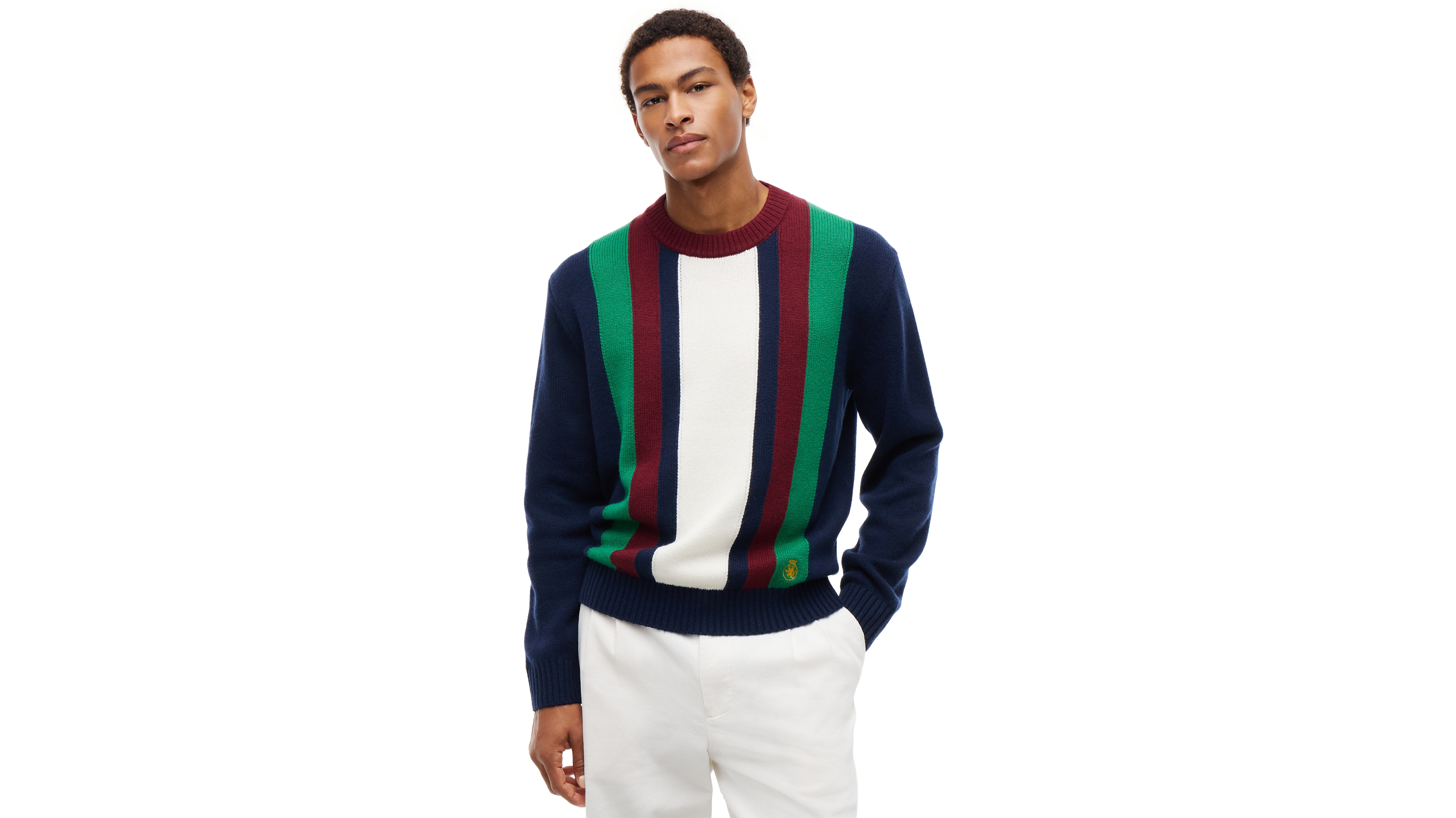 Tommy Hilfiger Men's Striped Long-Sleeve Sweater