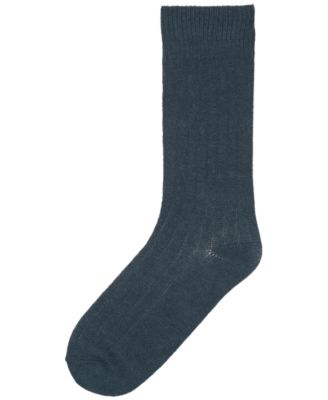 Men's Crew Ribbed Cashmere-Blend Socks