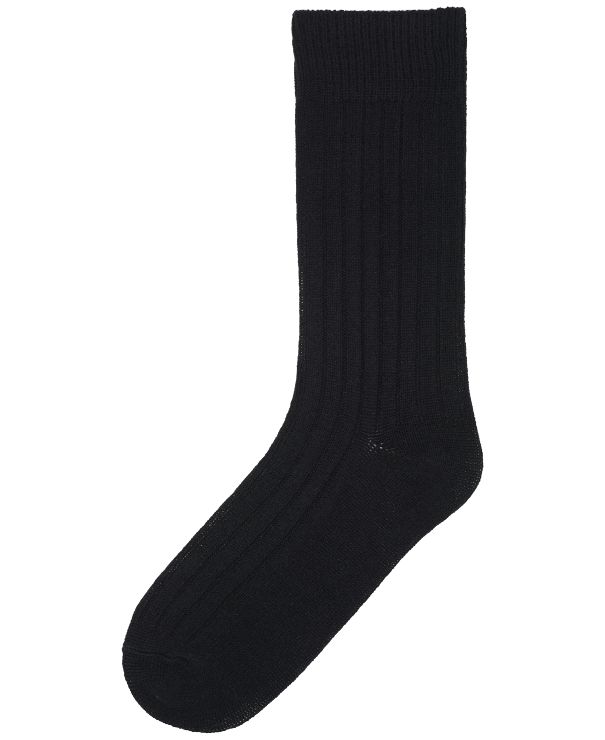 Club Room Women's Ribbed Cashmere-Wool Blend Crew Socks