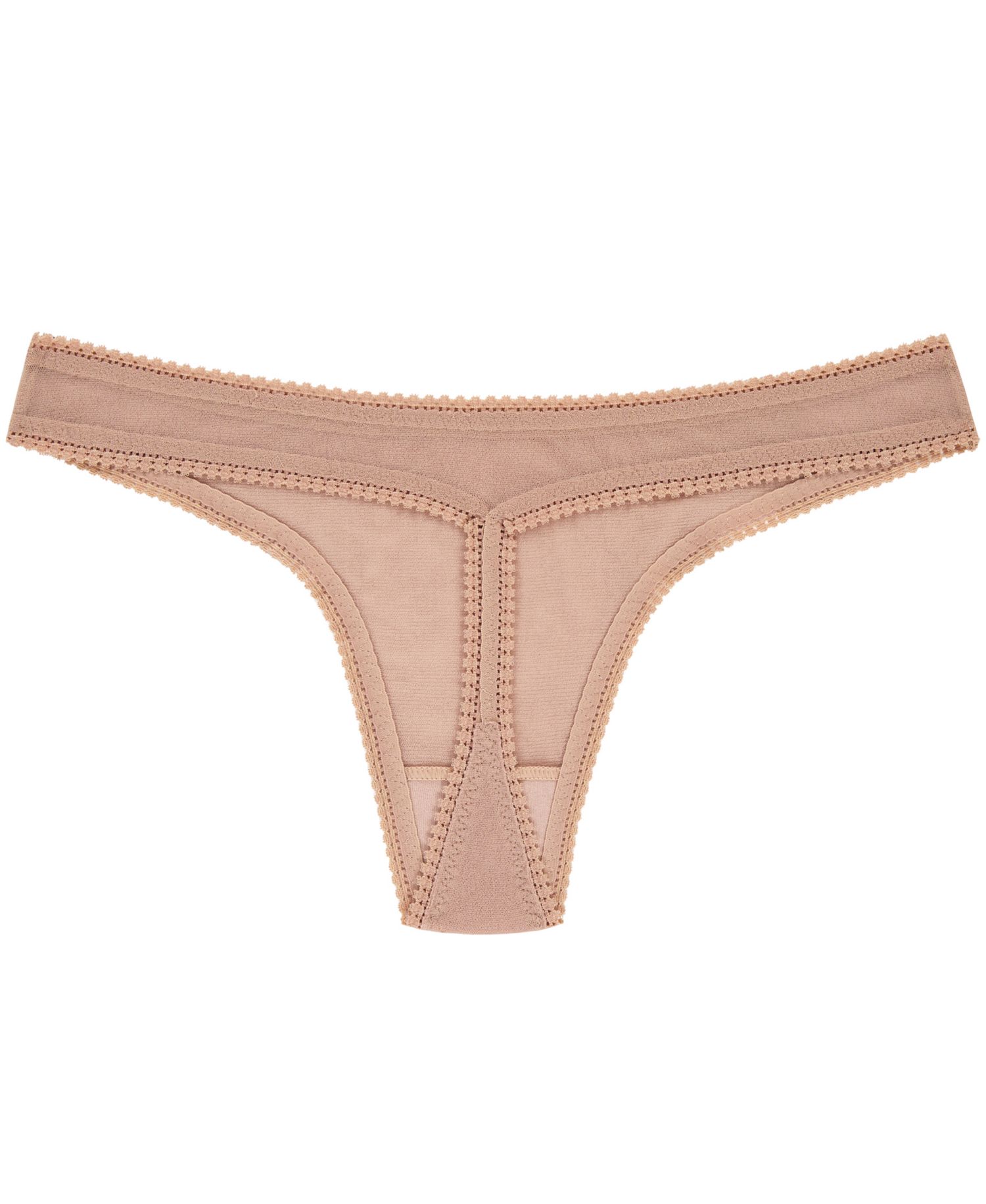 Women's Mesh Hip G Sheer Low Rise Thong 3512P3, 3-Pack