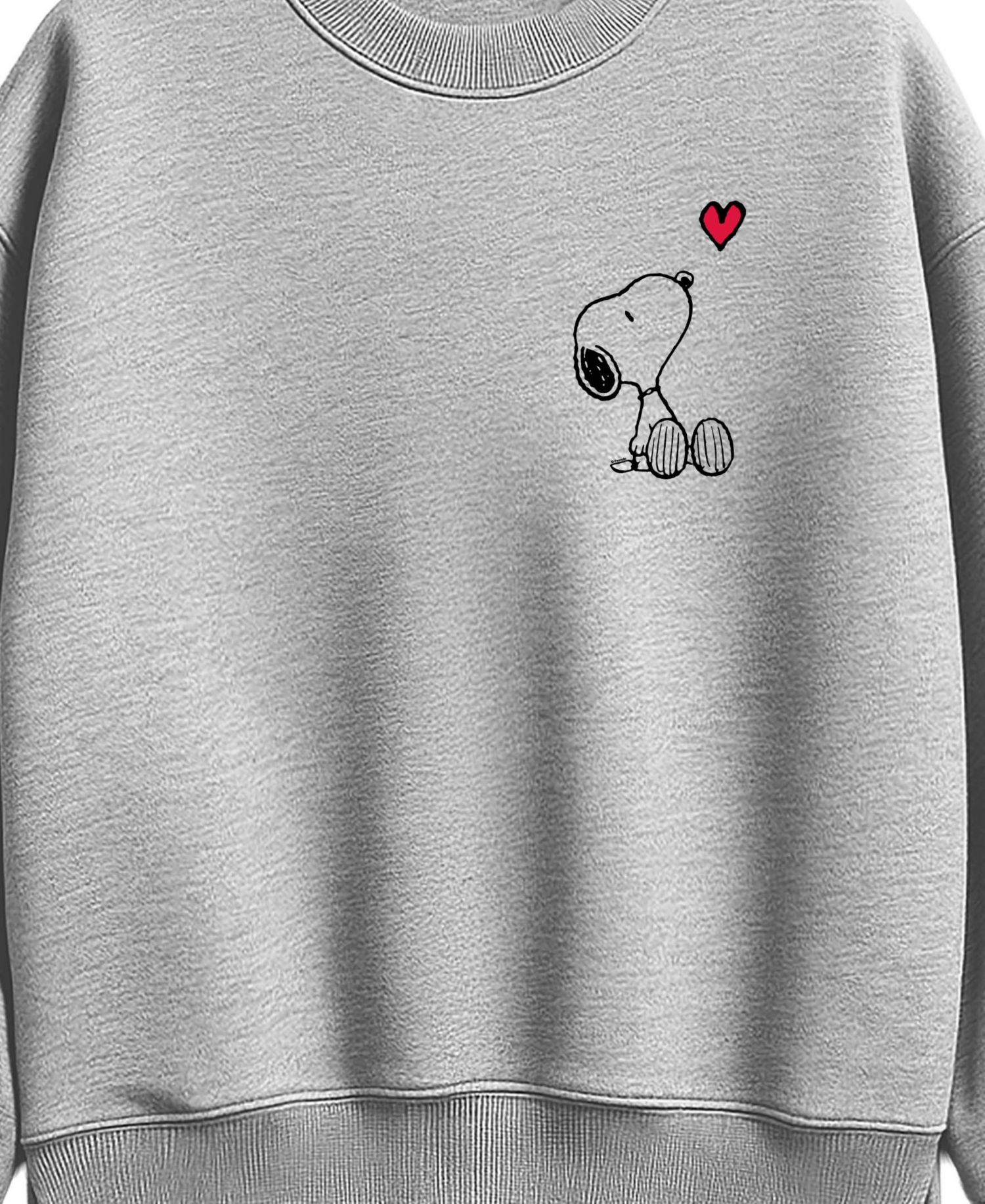 Plus Size Snoopy Long-Sleeve Cotton Graphic Sweatshirt