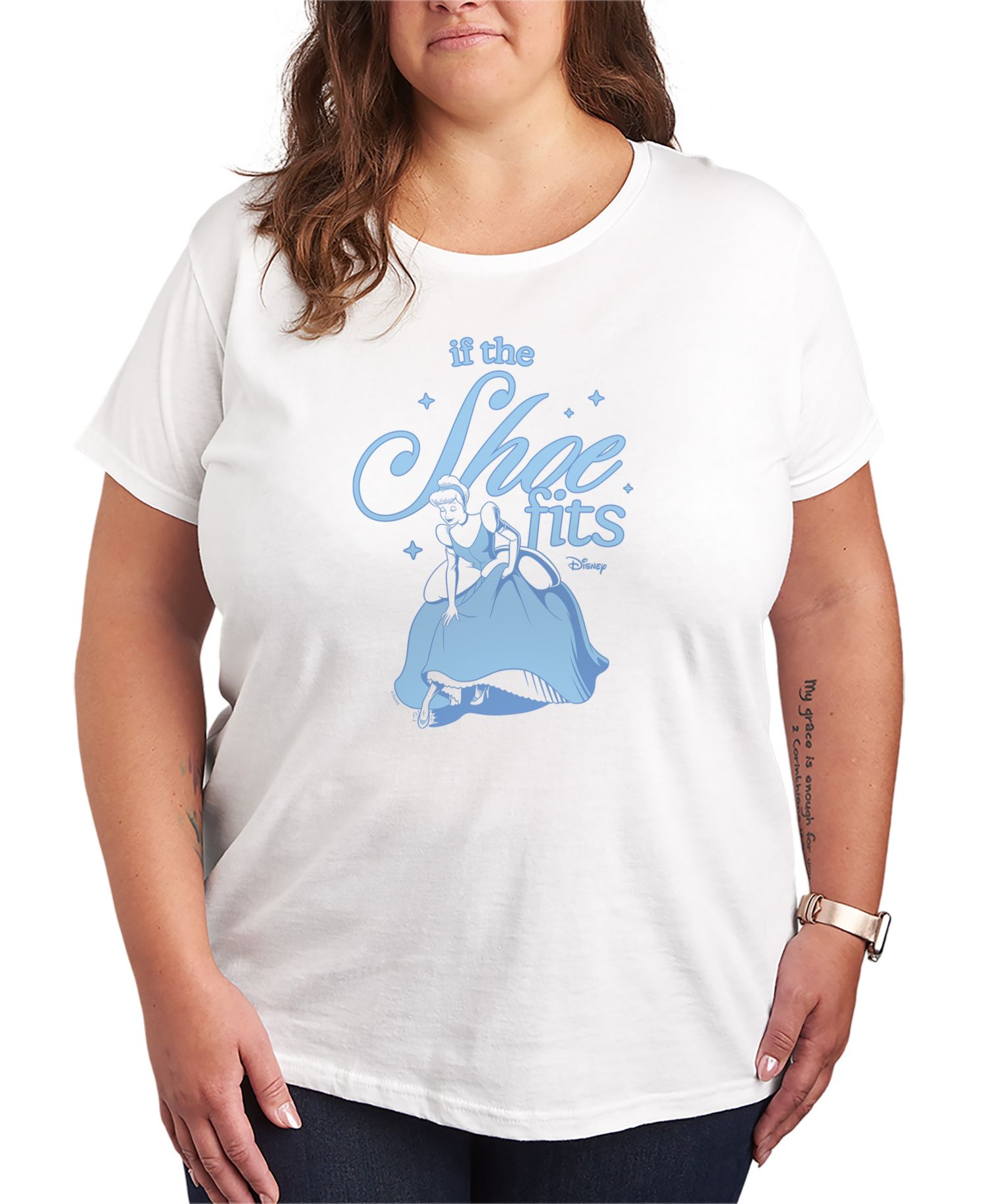 Plus Size Disney Princess Graphic Crewneck T-Shirt