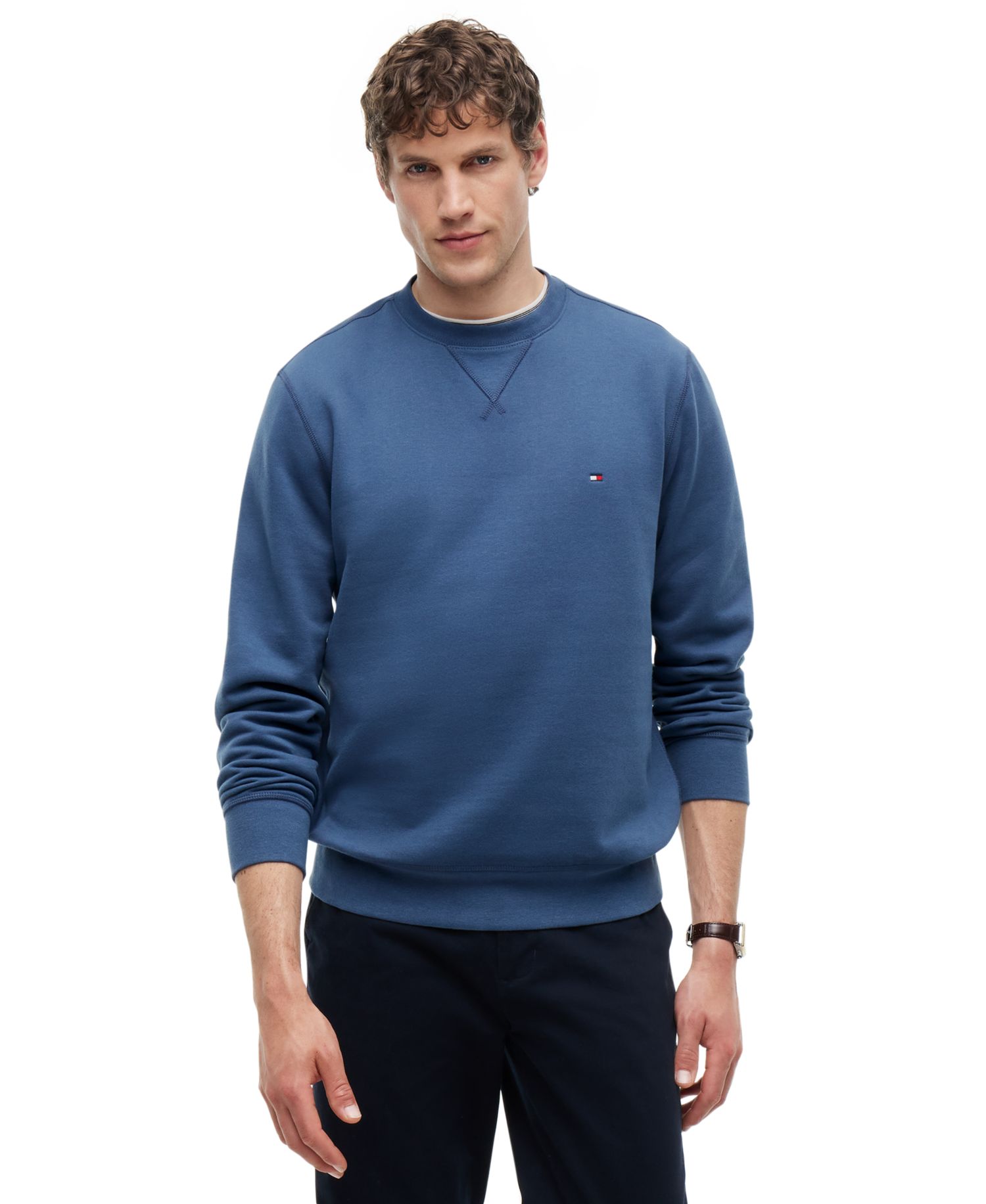 Men's Essential Fleece Crewneck Regular-Fit Sweatshirt