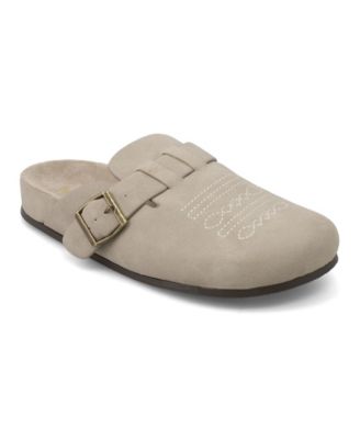 Women's Gracie Buckle Footbed Round Toe Clogs