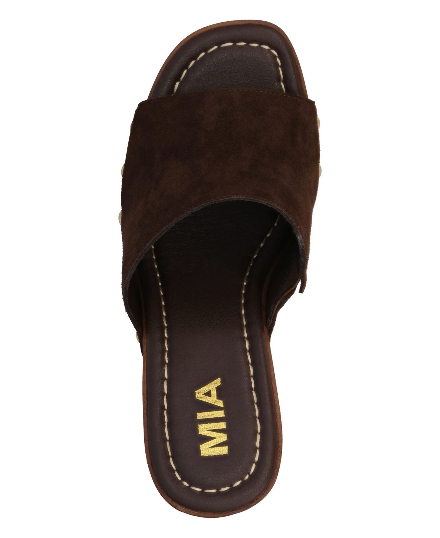 Женские сандалии MIA Estefany Suede Platform, цвет: Шоколадный — фото 4