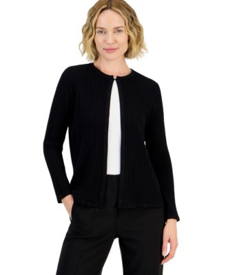 Women's Open-Front Crewneck Cardigan