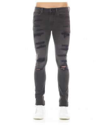 Men's Strat Super-Skinny Distressed Low Rise Jeans
