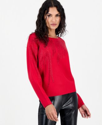 Women's Long-Sleeve Crewneck Dolman Sweater