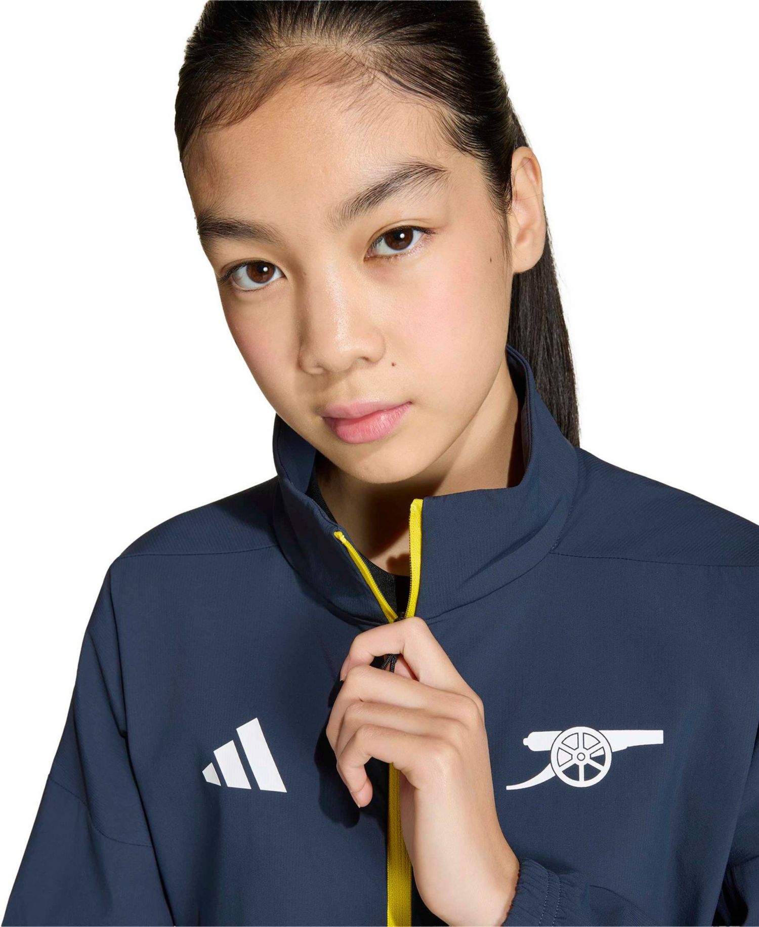Boys' and Girls' Arsenal 2025/26 Club Anthem Full-Zip Hooded Jacket