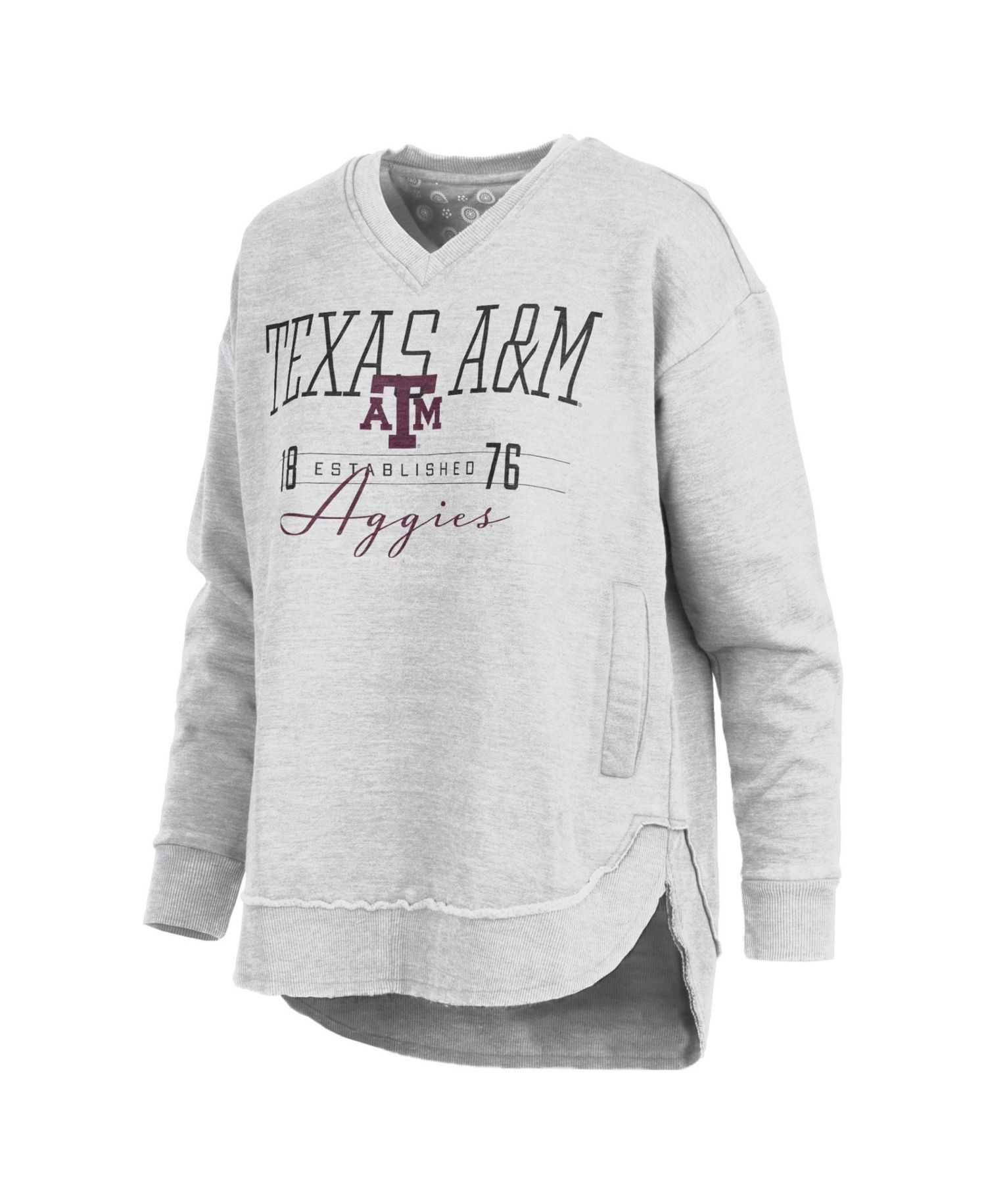 Women's Texas A&M Aggies Marcus East Hall Poncho V-Neck Sweatshirt