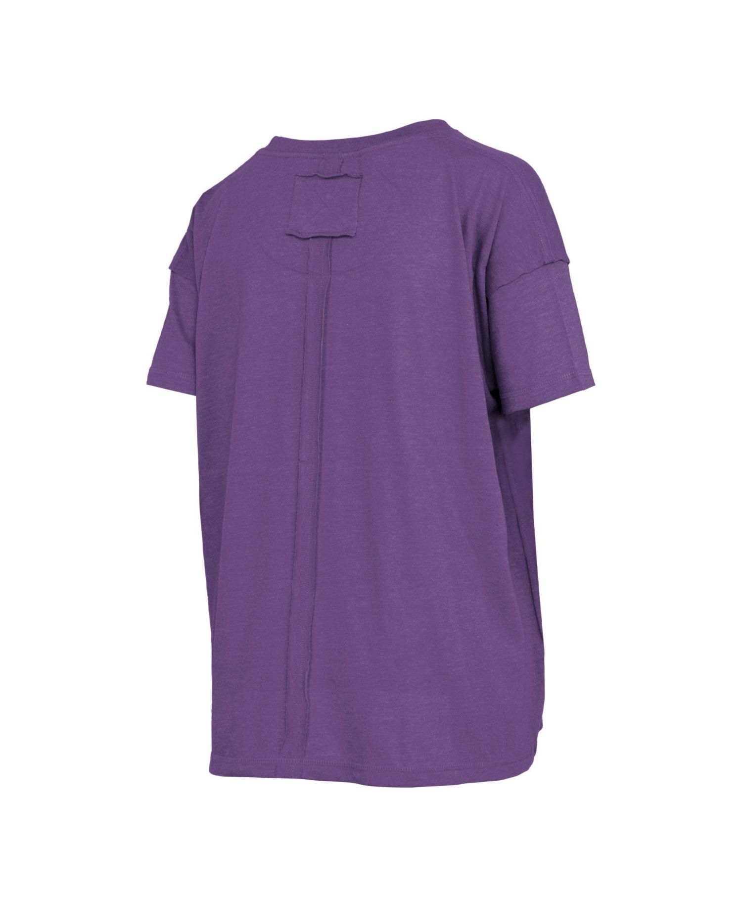 Women's LSU Tigers Swirl Script Twisted Oversized T-Shirt