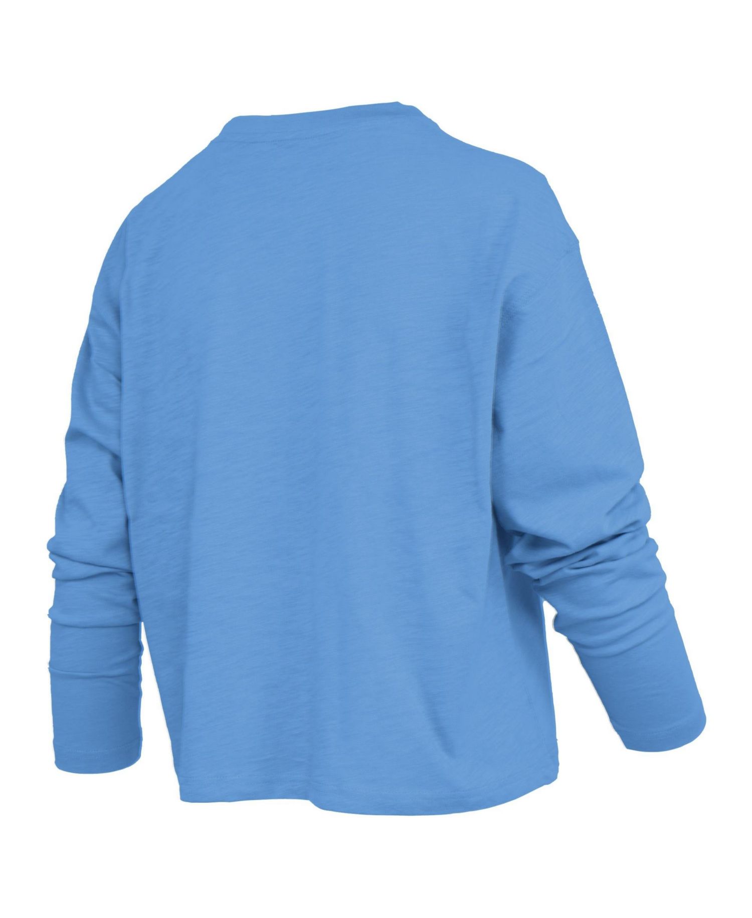 Women's North Carolina Tar Heels Motley Burnout Boxy Dropped-Shoulder Long-Sleeve T-Shirt