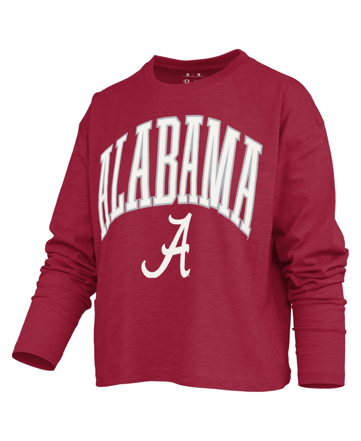 Женская футболка Pressbox Alabama Crimson Tide Motley Long Sleeve Boxy-Fit — фото 2