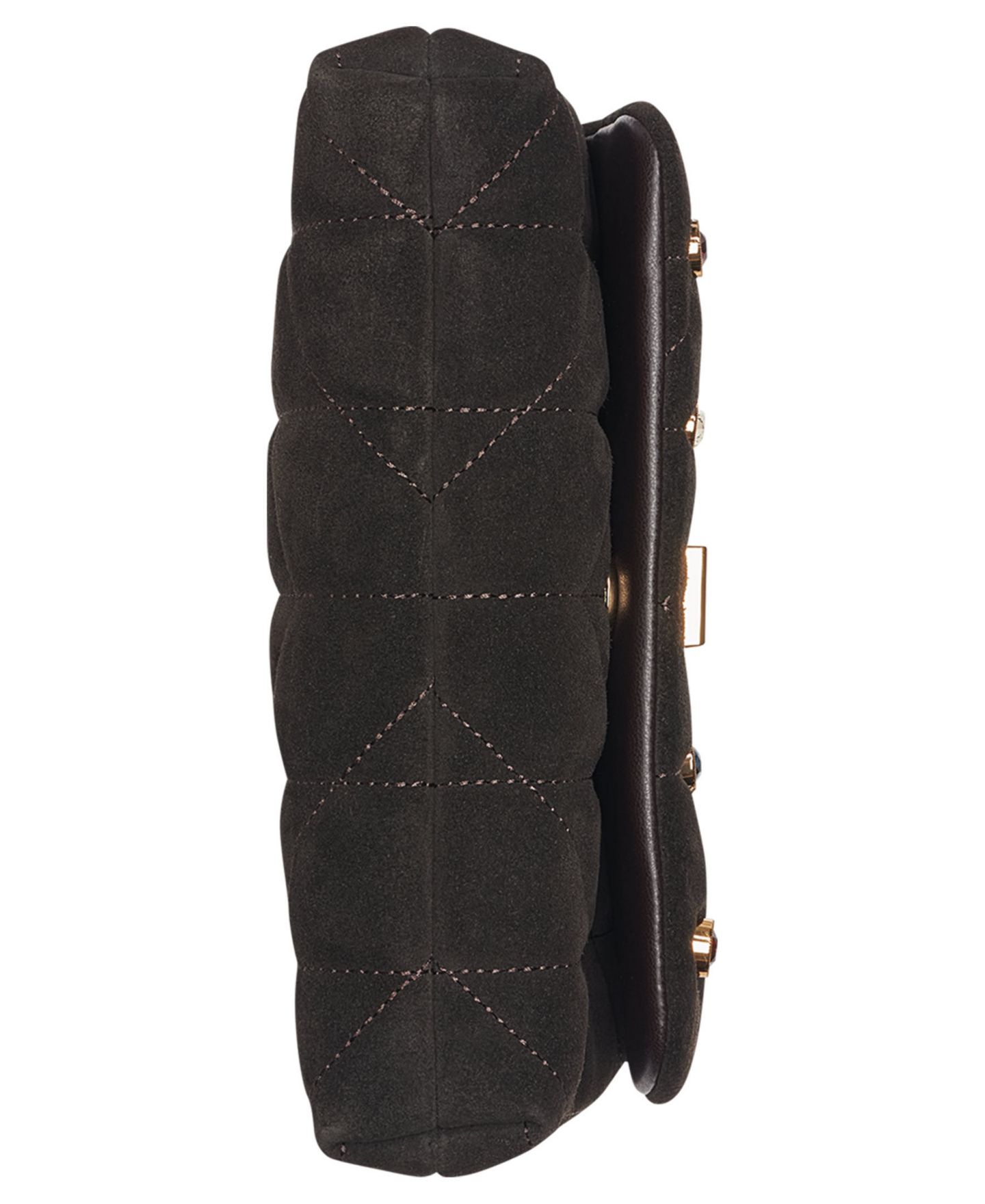 Женская сумка KARL LAGERFELD PARIS Lafayette Quilted Small Crossbody Handbag, цвет: Fudge — фото 7