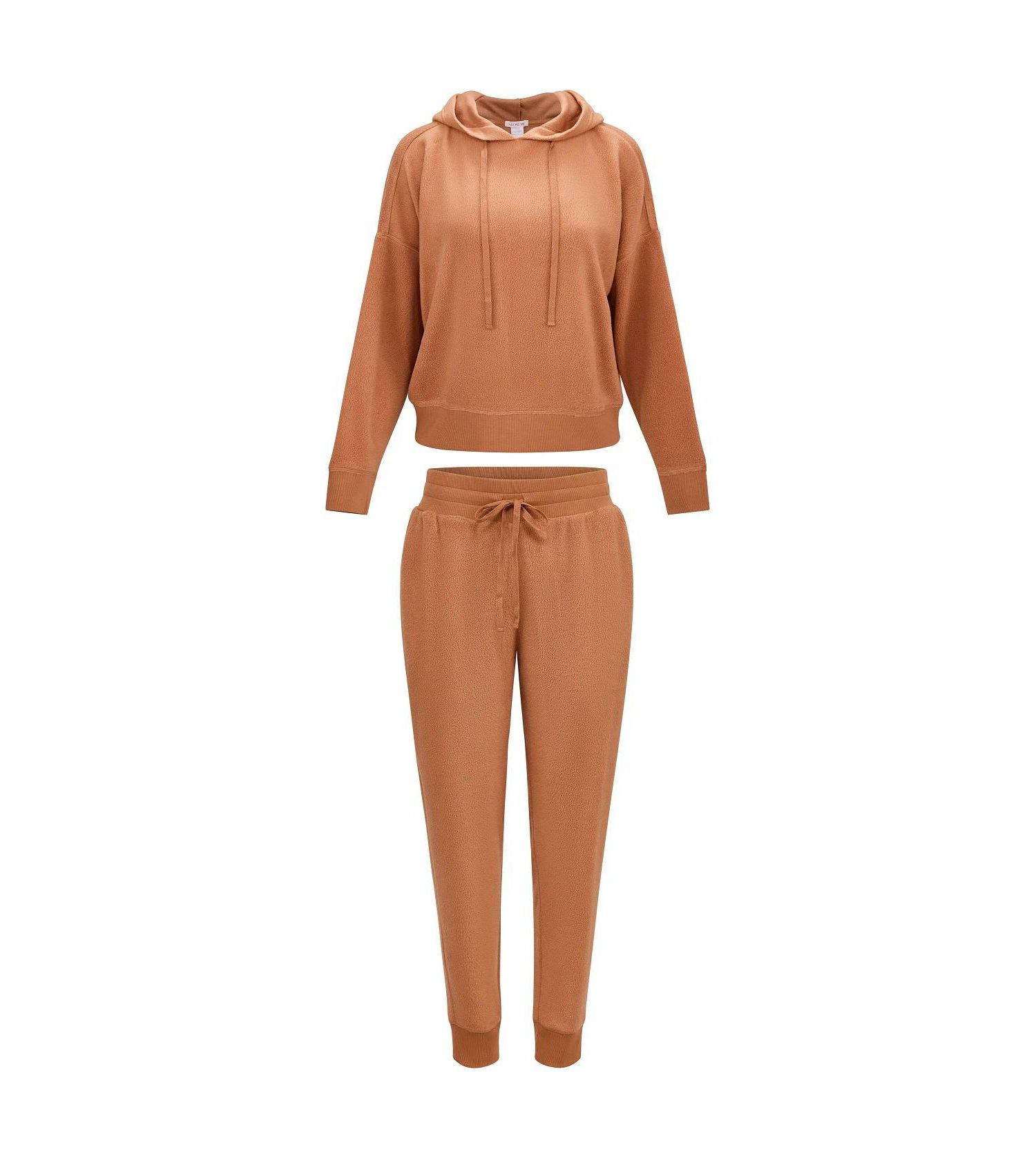 Plus Size Davinia Fleece Long-Sleeve Hoodie and Joggers, 2-Piece Set
