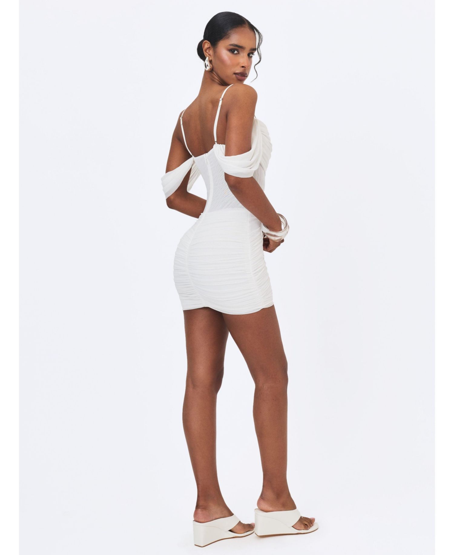 Women's Umnia Off-the-Shoulder Ruched Mini Dress