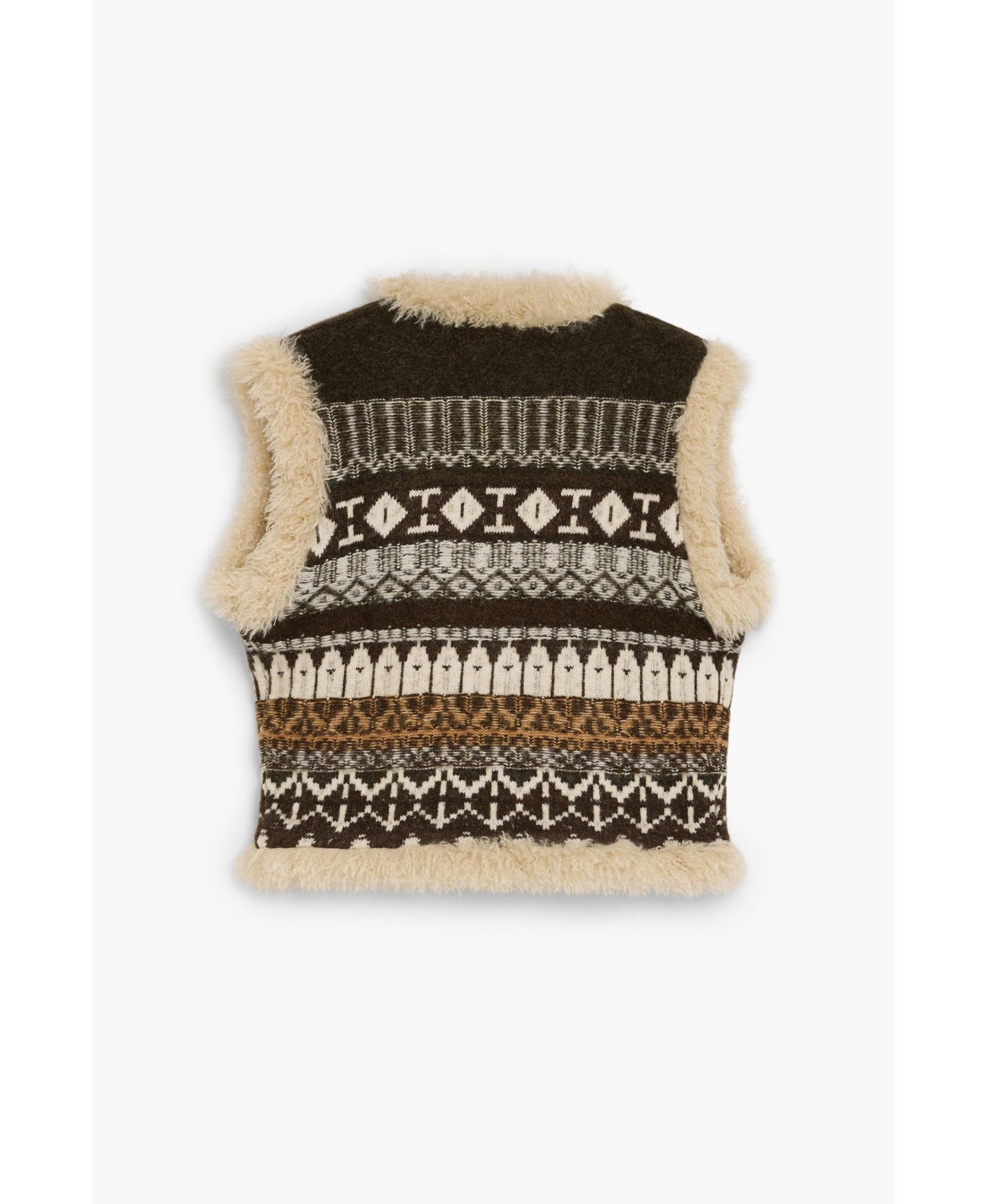 Women's Printed jacquard knit vest