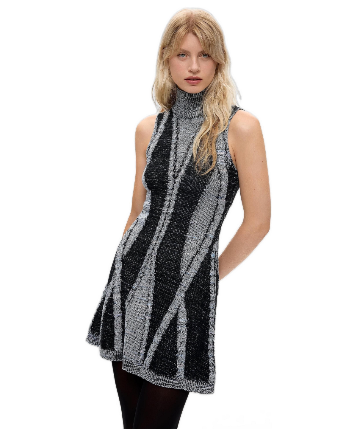 Desigual Women's High Neck Knit Dress