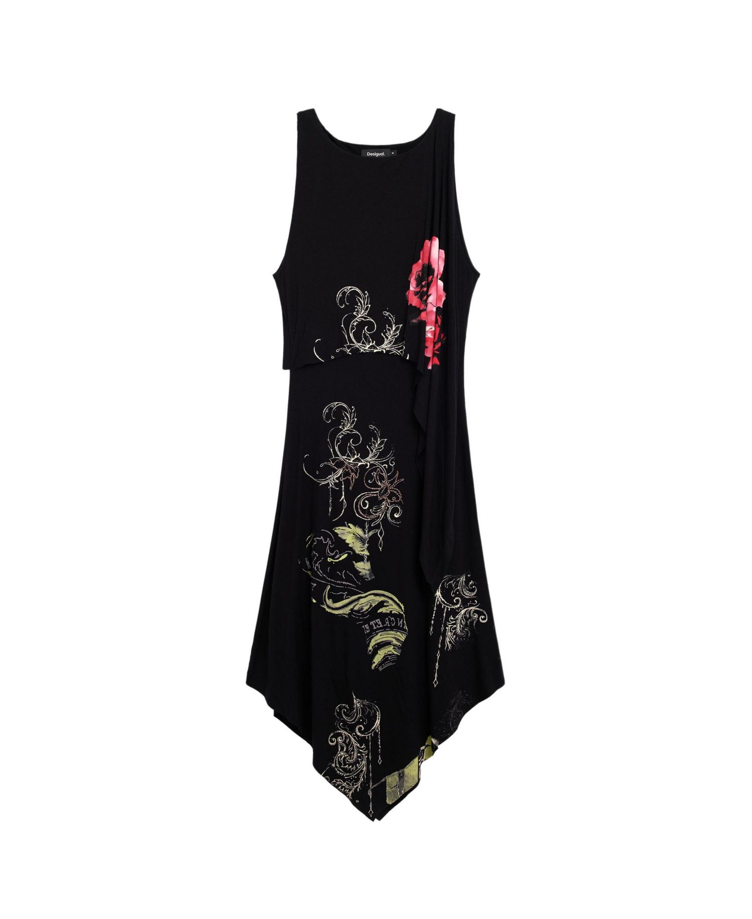 Women's Asymmetric Midi Dress