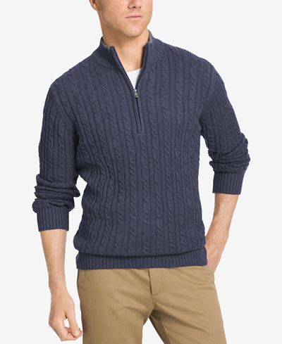 IZOD Men's Big & Tall Mock Turtleneck Sweater