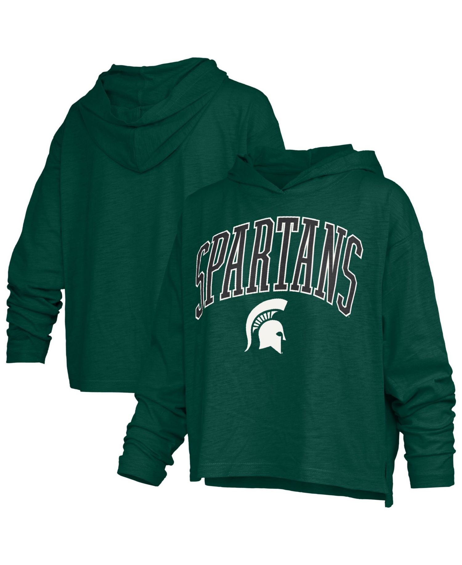 Women's Michigan State Spartans Nelson Long-Sleeve Hooded Slub T-Shirt