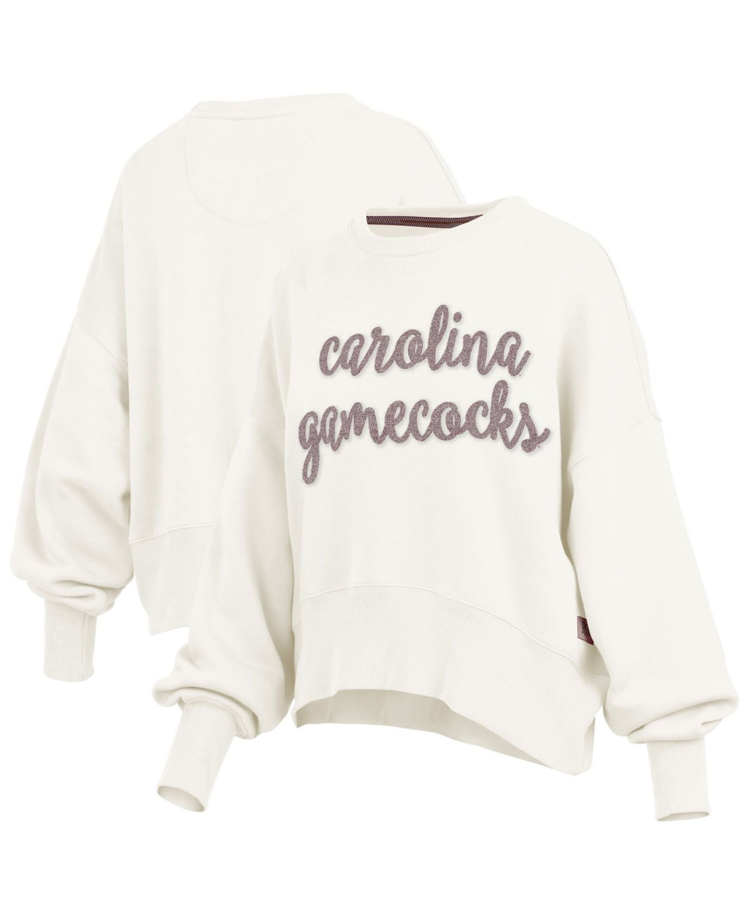 Women's South Carolina Gamecocks Chelsea Oversized Chenille Appliqu&eacute; Pullover Sweatshirt