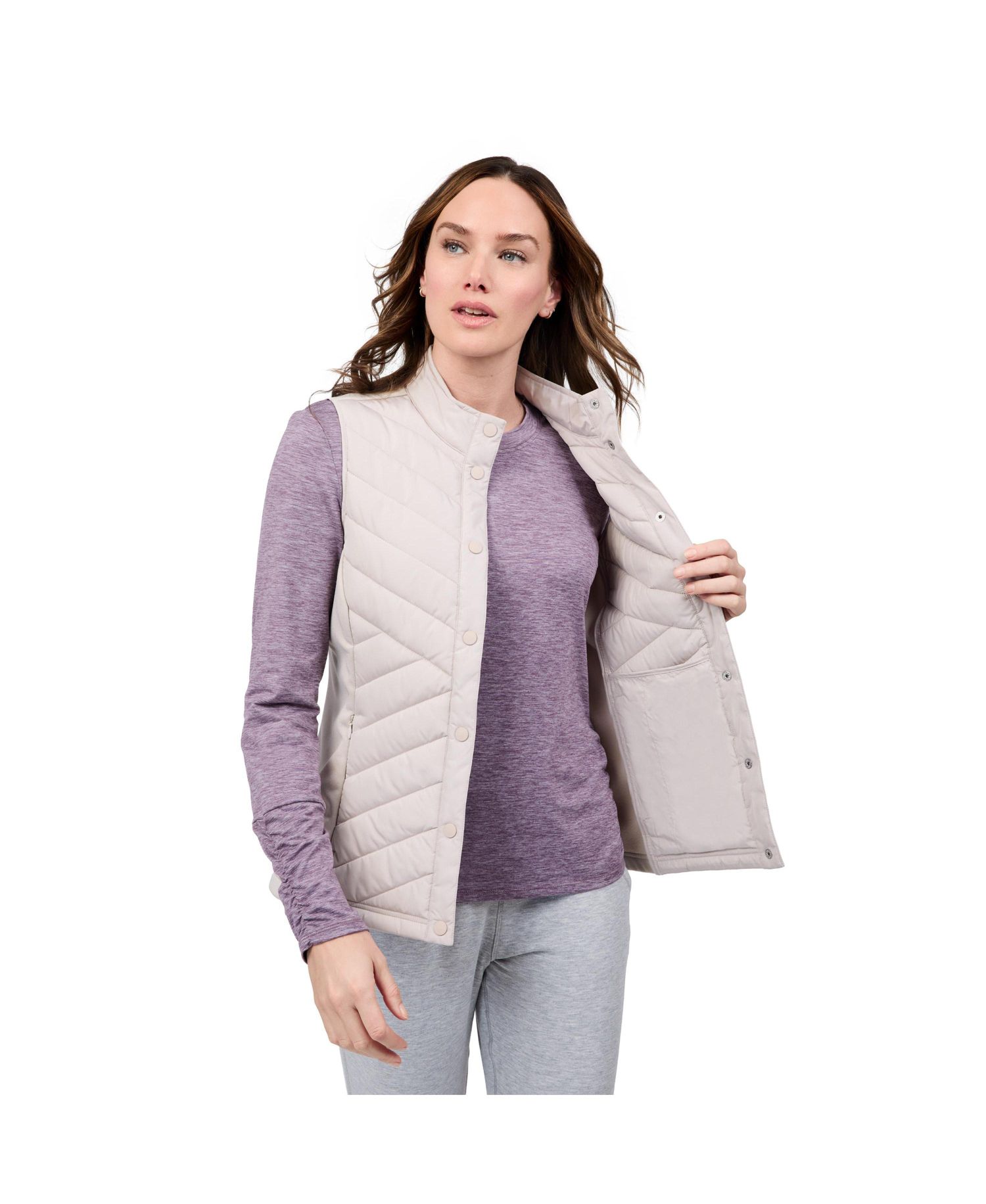 Women's Hybrid Button Front Vest